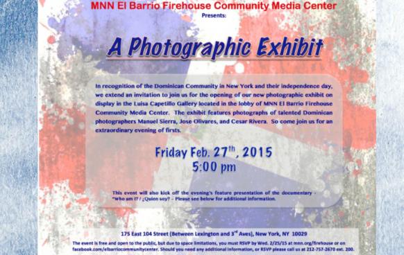 Photo Exhibition at the MNN El Barrio Firehouse