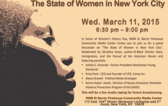 Women's History Month Panel at MNN El Barrio Firehouse