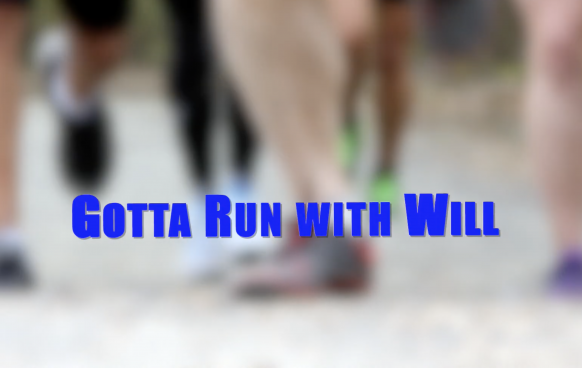 Gotta Run With Will Logo in front of runners