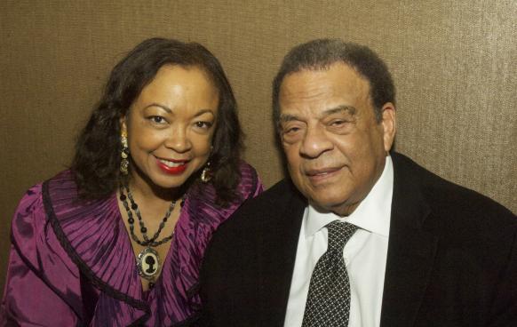 Joan Allen and Andrew Young