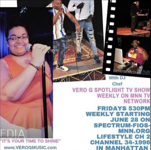 Vero G Spotlight with airing information