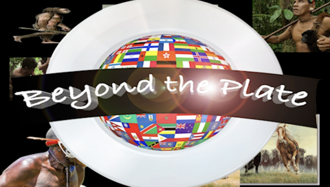 Beyond the Plate logo with different flags and tribe people