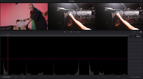 Screen shot showing the Scene Cut Detection Window