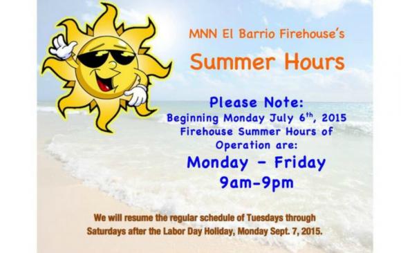 Summer Hours Firehouse MNN